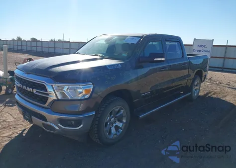 2022 Ram 1500 Big Horn 4X4 5'7 Box из США, поврежденный, VIN 1C6SRFFT0NN406848